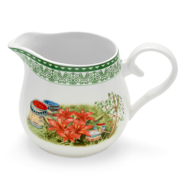 Молочник "Лилии с ягодами"